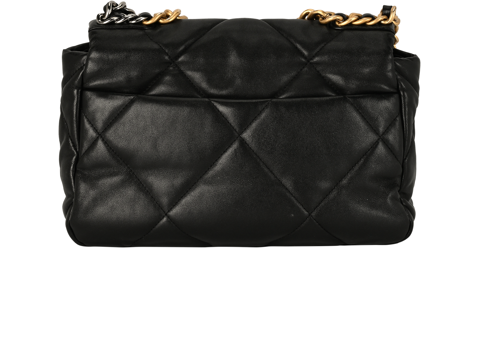 Small Flap 19, &pound;3,100, Black, Lambskin Leather, Back view